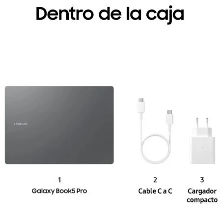 Samsung Galaxy Book5 Pro 14 Intel Core Ultra 7 256V 16GB 512GB Gris